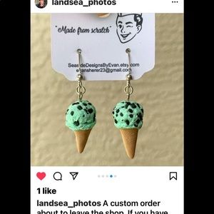 Home made icecream earrings!
